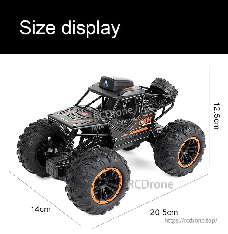 1:18 Rc Car, The dimensions of the object are 20.5x14x12.5cm, and it has a remote distance of 30-50M.