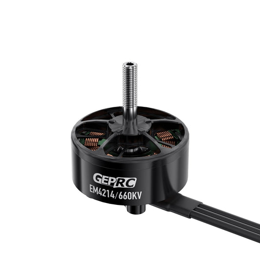 GEPRC EM4214 660KV Motor for Long-Range FPV Drones – 2120W, 6S, 12–14 Inch Prop, 90A Peak Current