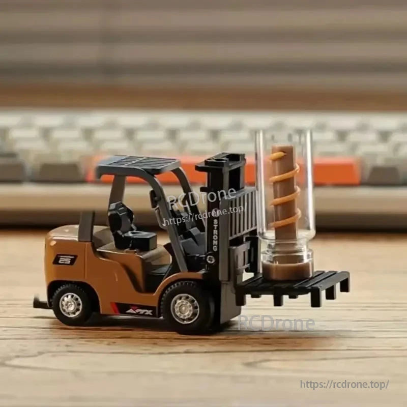 1/64 RC Forklift Alloy Model Remote Control Metal Toy