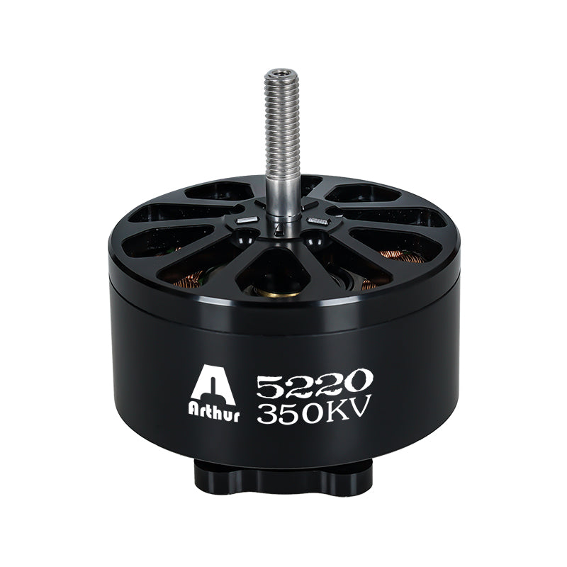 Flashhobby Arthur A5220 Brushless Motor, Flashhobby Arthur A5220 350KV brushless motor with black housing, vented top and long threaded shaft