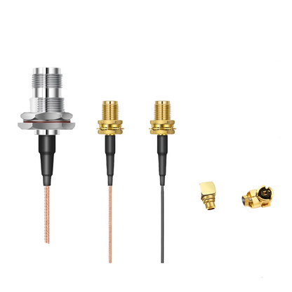 Beitian Coaxial RF Adapter Cable connector options, bulkhead RF ends and small IPEX plugs