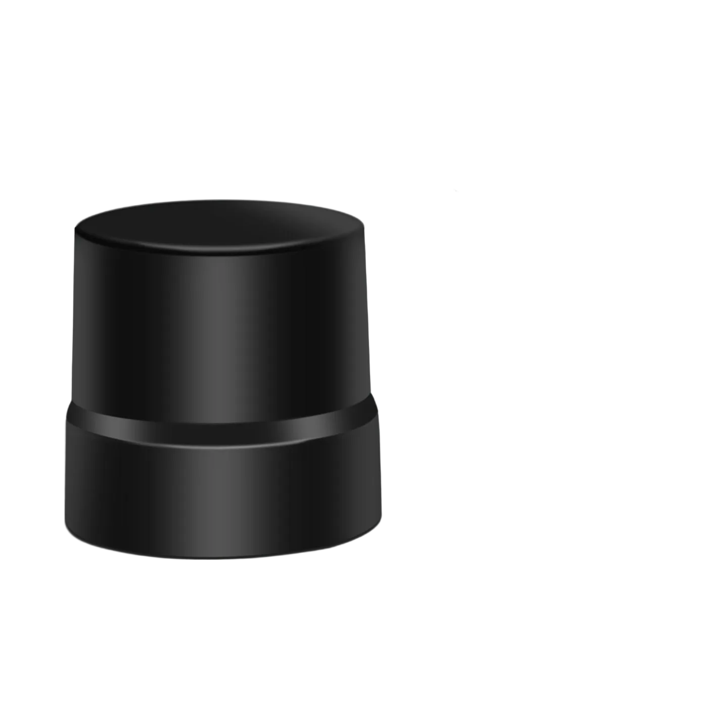 Beitian BT-T076 GNSS helical antenna housing, side profile black cylindrical body