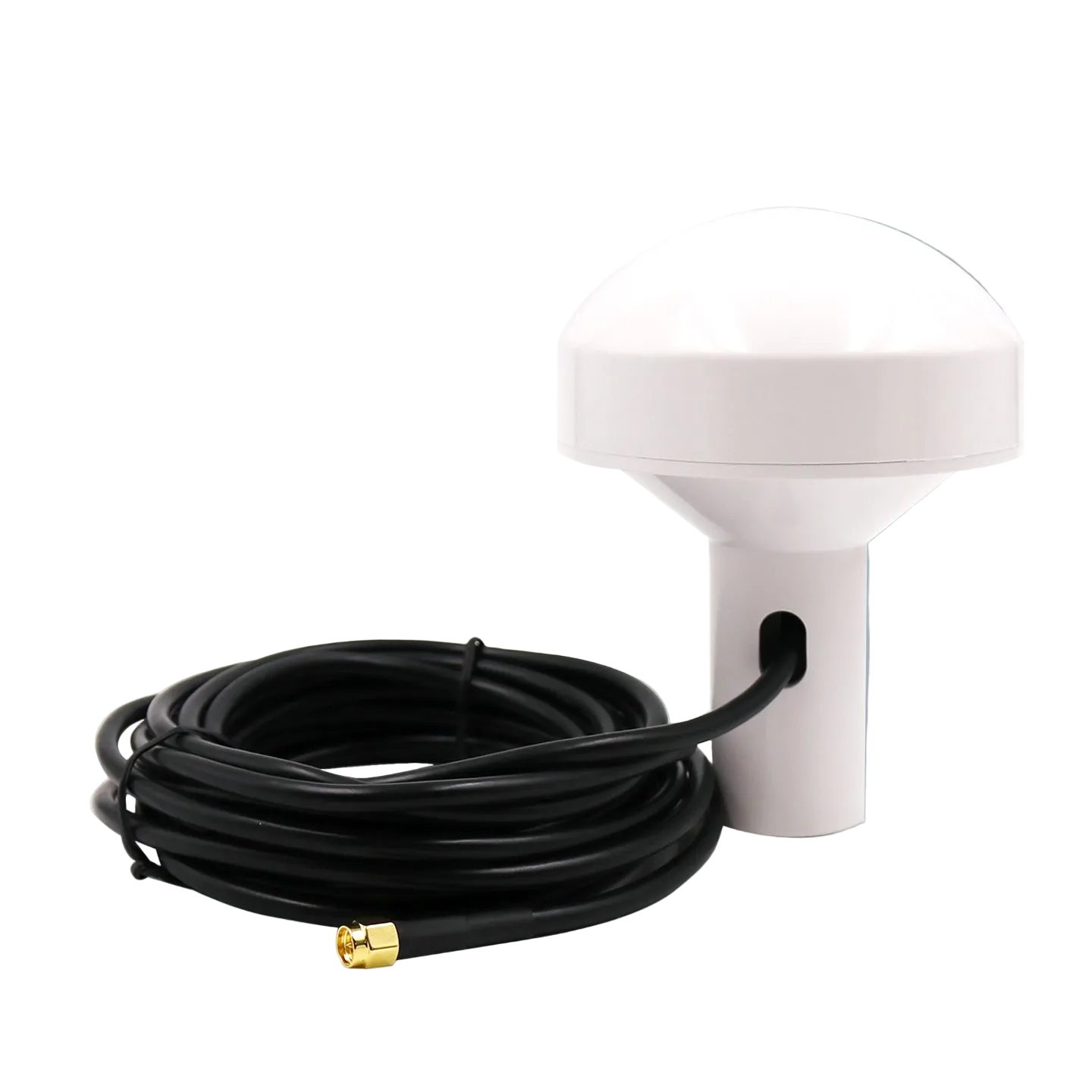 Beitian BN-705 ceramic patch GPS AIS marine navigation antenna with SMA-J connector and coiled 3m cable