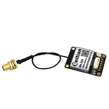 Beitian GNSS module with separate SMA-K antenna cable and gold connector