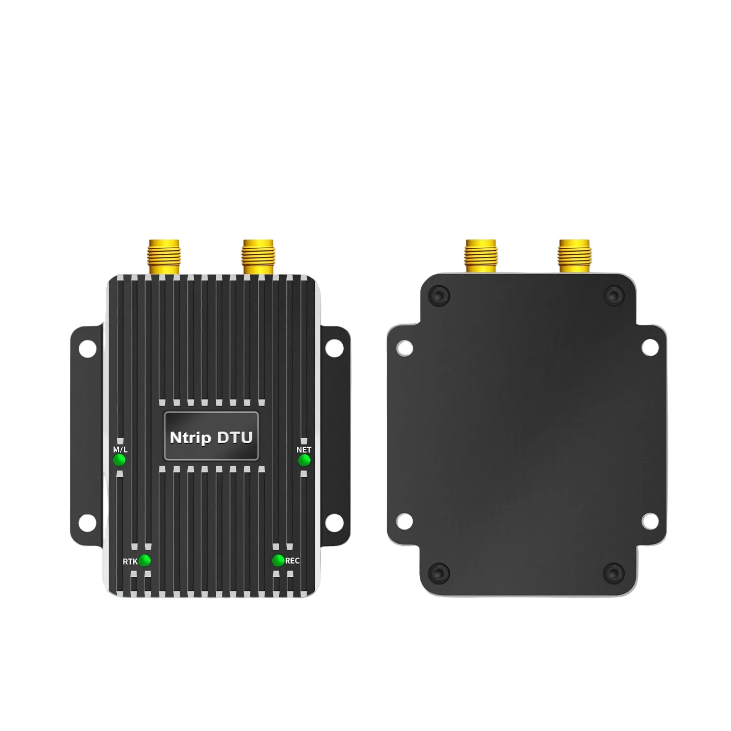 Beitian BG-710 4G + LoRa wireless data radio module, front and rear views with dual antenna ports