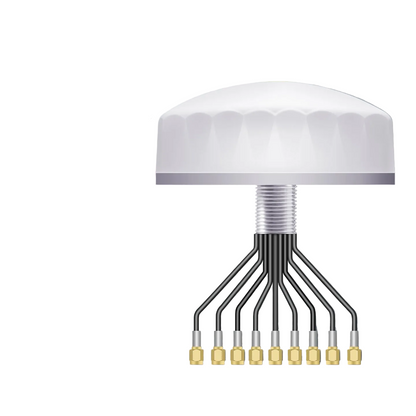 Beitian BT-T372 Vehicle Combination Antenna with dome housing, threaded mount, and 8 SMA-J pigtails