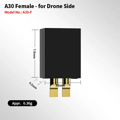 5 個 GAONENG GNB A30 コネクタアダプター FPV Whoops ドローン LiPo バッテリー用