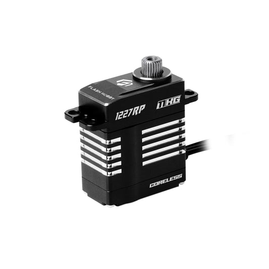 Flashhobby 1227RP 11KG coreless digital servo in black metal case with splined output shaft and lead wire