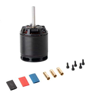 Flashhobby H700 530KV Helicopter Motor, Flashhobby H700 530KV helicopter brushless motor with long shaft, plus screws, bullet connectors and heat shrink