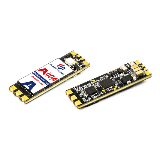 Flashhobby Arthur A 40A slim BLHeli_32 brushless ESC board for 3–6S LiPo, with end solder pads and small plug
