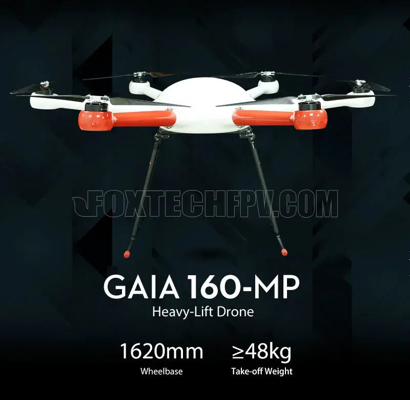 GAIA 160MP Hexacopter, GAIA 160 MP is a hexacopter drone with a large size and high take-off weight.