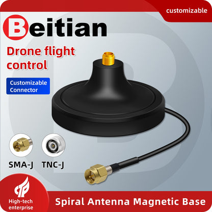 Beitian RTK GNSS Helixcal Antenna Helical Antenna with Magnetic Base SMA-J BT-M61AJ3