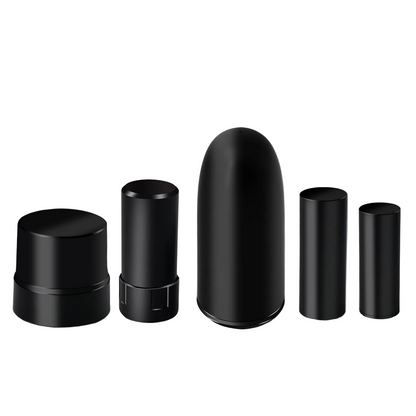 BEITIAN BT Series GNSS Helical Antenna size lineup, black dome and cylindrical radome housings
