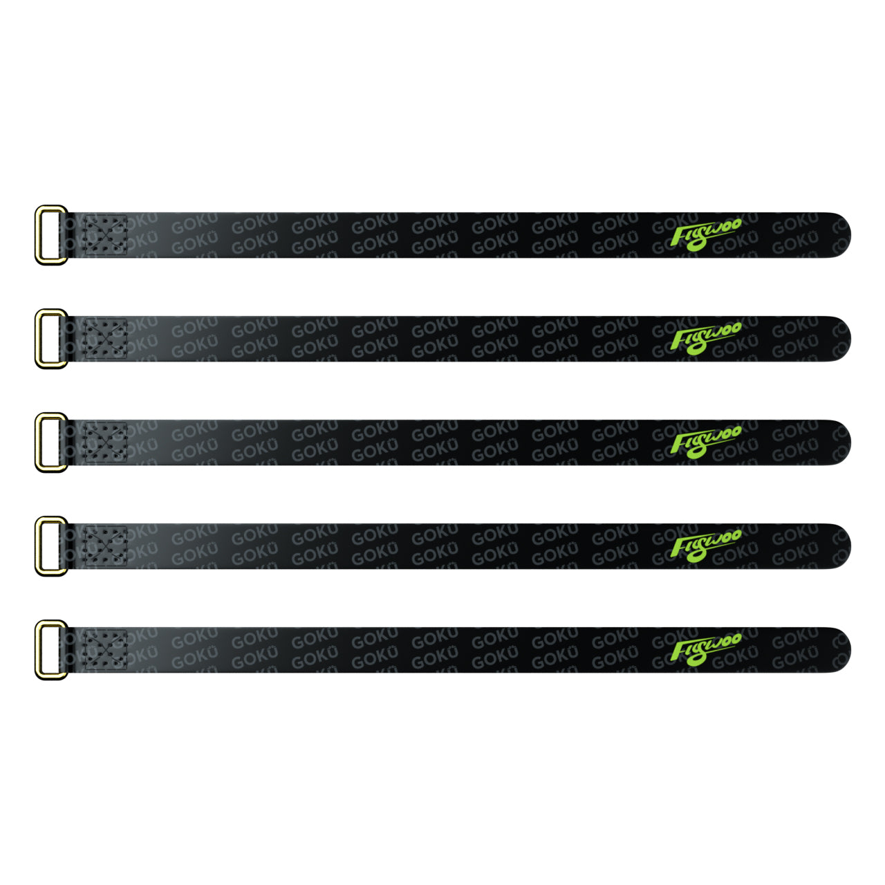 5Pcs flywoo 10x150mm\ 10X180mm \ 15X180mm\ 15X250mm Battery Strap Golden Metal Buckle Patent leather for RC Lipo Battery