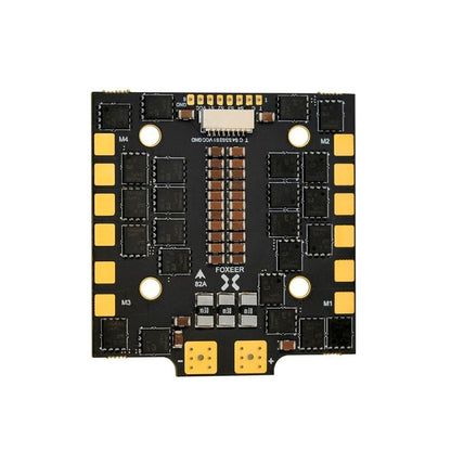 Foxeer Reaper V2 82A F4 128K BLHeli32 4in1 ESC supports 4-8S, telemetry, ideal for FPV racing and freestyle drones.