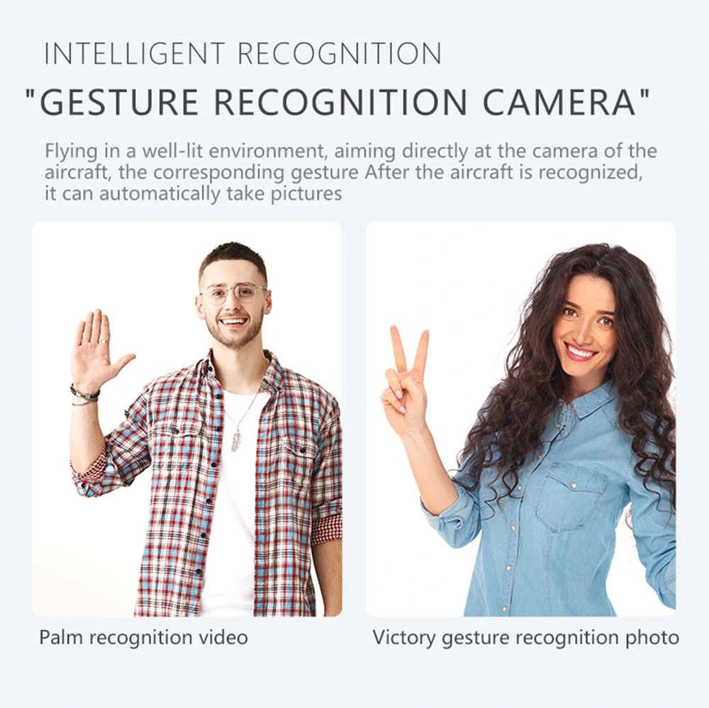 E88 Drone WiFi Fpv Mini Drone with Dual 4K HD Camera Wide-Angle Lens Mini Drone 16 E88 Drone, intelligent recognition camera flying in a well-lit environment can automatically take