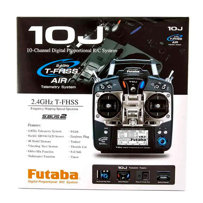 Futaba 10J 10-Channel Transmitter - S-FHSS T-FHSS 30 Model Memory 128x64dot LCD Screen with R3008SB Receiver