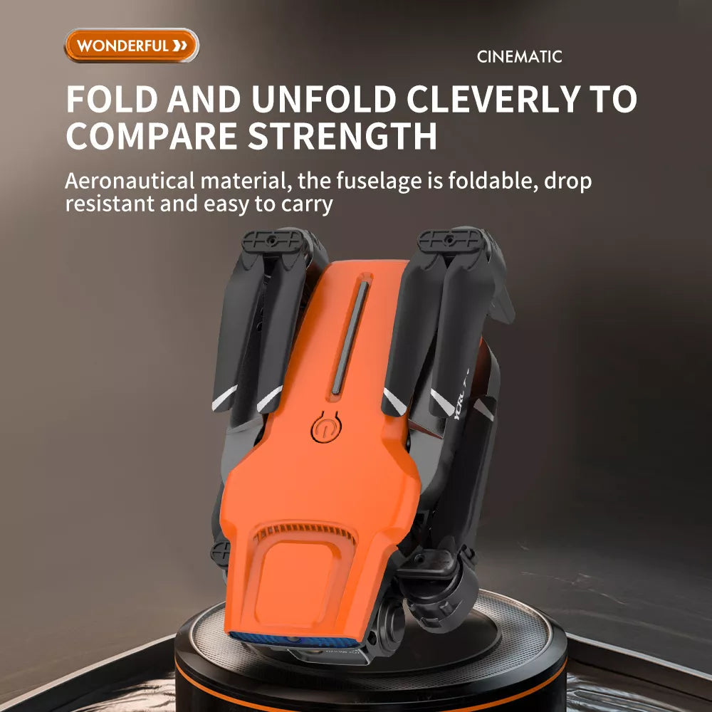 YCRC A6 Pro Drone, the fuselage is foldable, drop resistant and easy to carry
