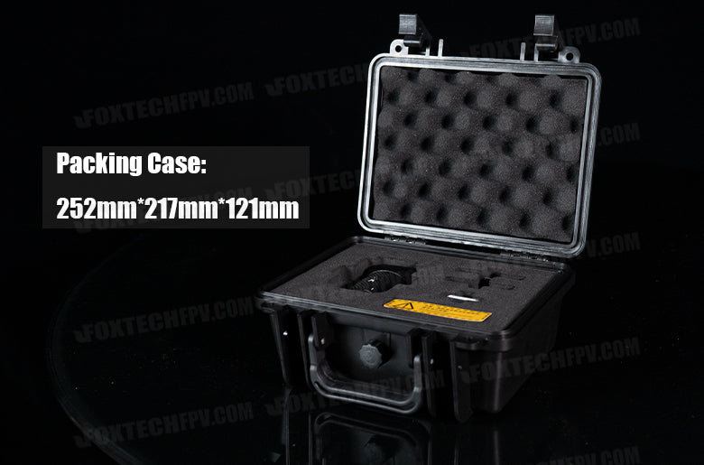 RDD-5 25KG Payload Release and Drop Device 13 RDD-5 25KG Payload Release and Drop, Compact and easy-to-set-up original packaging case measures 25.2cm x 21.7cm x 12.1cm.