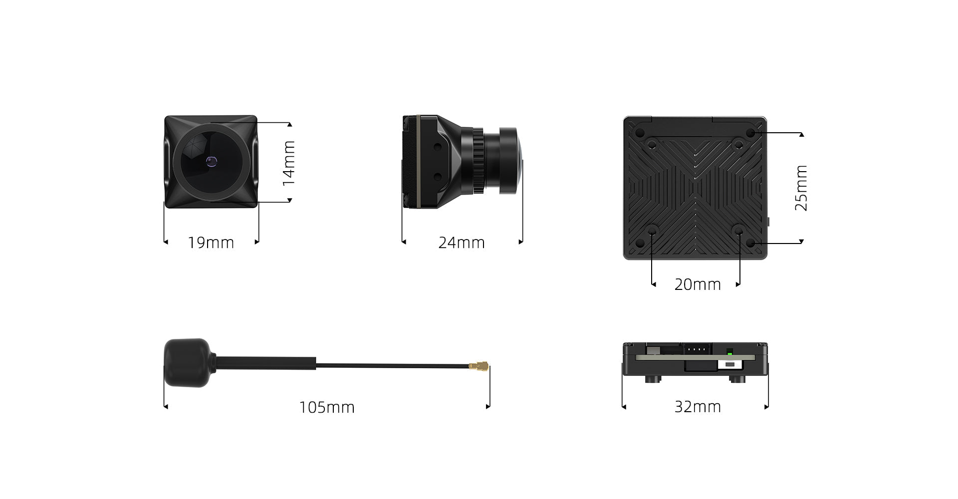 Walksnail Avatar HD Pro Kit (Dual Antennas Version) 12 the quality of the antenna is upgraded, and the working performance of the whole frequency band is more