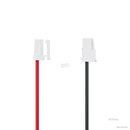 10pcs Flywoo Naked Gopro V2 Power Cable, Flywoo Naked GoPro V2 power cable with white 2-pin connector and red/black wire leads