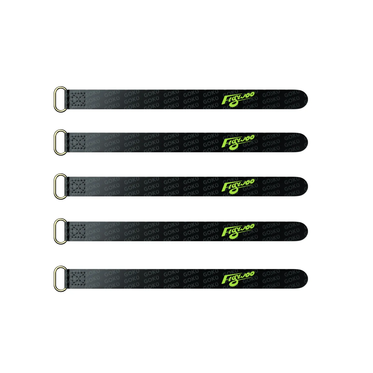 5Pcs flywoo 10x150mm\ 10X180mm \ 15X180mm\ 15X250mm Battery Strap Golden Metal Buckle Patent leather for RC Lipo Battery