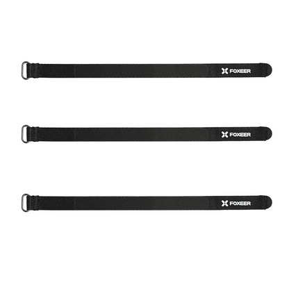 Foxeer Cinghia per Batteria in Silicone Resistente, Spessore 1,8mm (3 pezzi, 250*15mm)