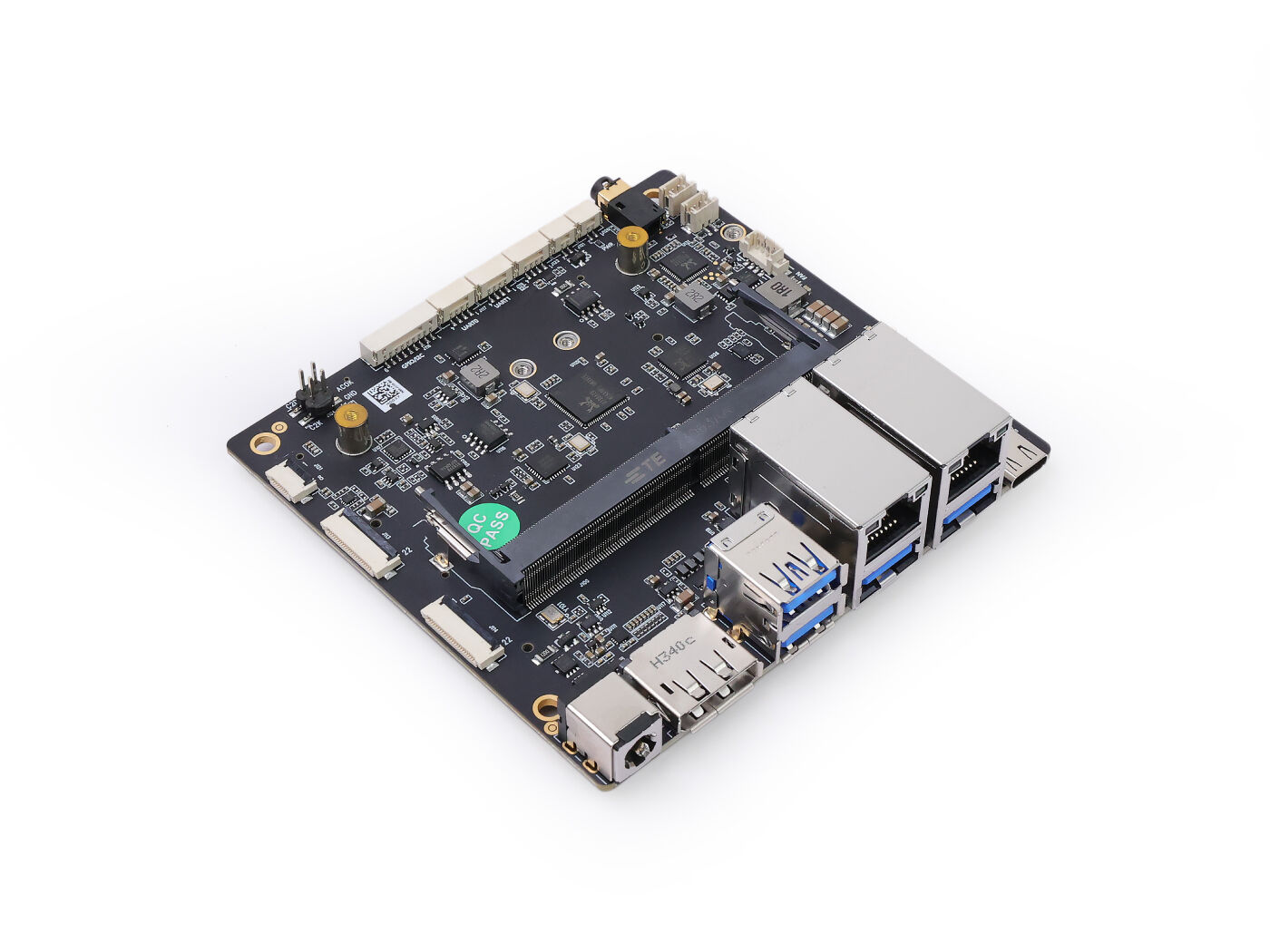 A608 Carrier Board for Jetson Orin NX/Orin Nano, Dual GbE, 2x CSI, M.2 Key M/E/B, DP, 4x USB 3.2, 9–20V DC