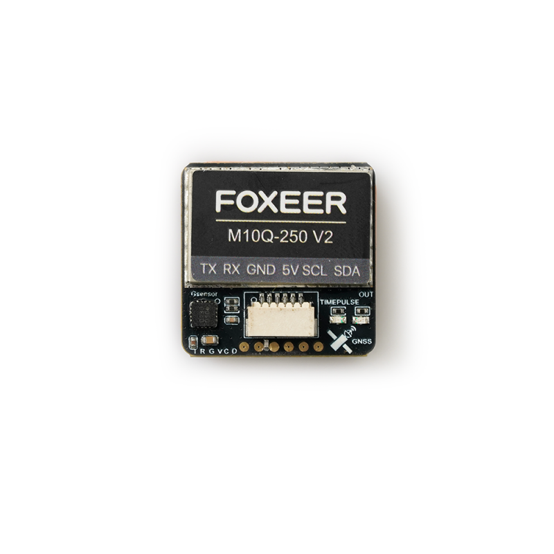 Foxeer M10Q-250 V2 GPS Module with M10 Chip, IST8310 Compass, Dual Protocol, 25×25mm for Long Range FPV Drones UAVs