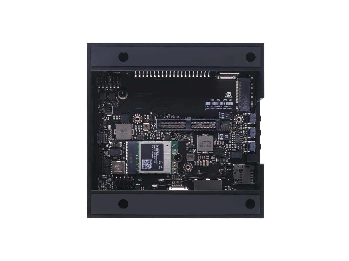 NVIDIA Jetson AGX Orin 64GB Developer Kit: 275 TOPS AI, 12-core CPU, LPDDR5, eMMC, PCIe Gen4, 10GbE—high-performance computing for advanced robotics and AI applications.