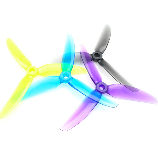 HQ Freestyle Prop 5x4.3x3V2S 5-inch 3-blade polycarbonate FPV propellers, assorted colors