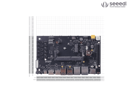 A205 carrier board features 2x GbE, 6x CSI, 5x SATA, 4x USB 3.0, and dual HDMI for high-performance drone connectivity and data transfer.