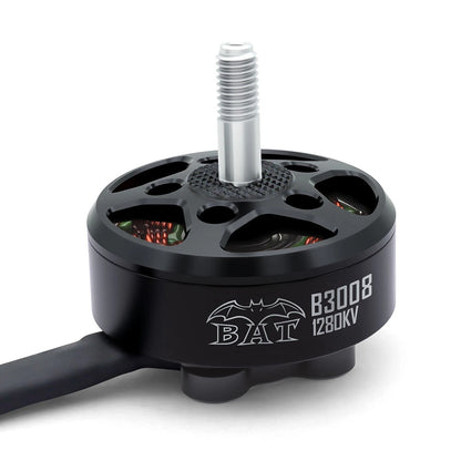 Surpass Hobby BAT B3008 1280KV brushless motor for 7 inch FPV drone builds, angled front view
