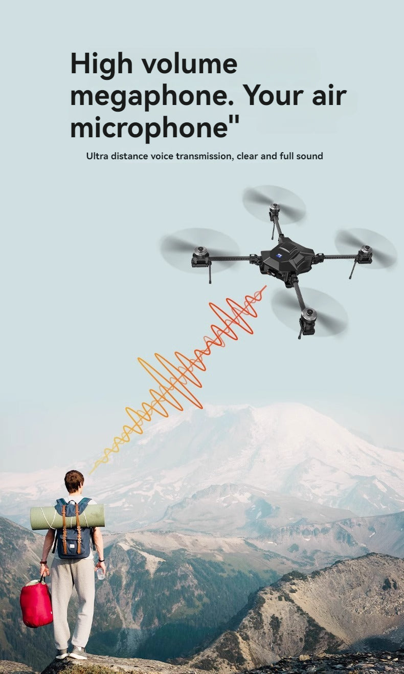 RCDrone SY800 Heavy Lift Drone - 2KG - 10KG Payload 10KM Distance 1080P 2K 3 Axis Camera GPS Cargo Resume Industrial Drone With Thrower LoudSpeaker Lighting 15 RCDrone, high volume megaphone: Your air microphone" Ultra distance voice transmission; clear and full sound