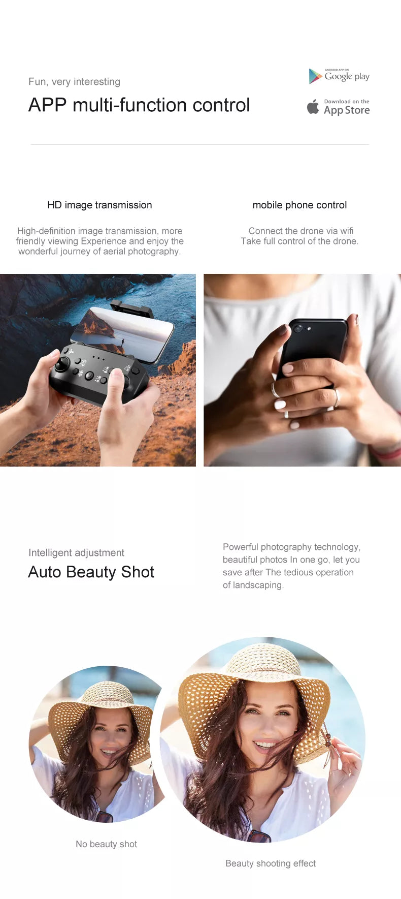 Z888 Drone, connect the drone via wifi friendly viewing experience and enjoy the take full control