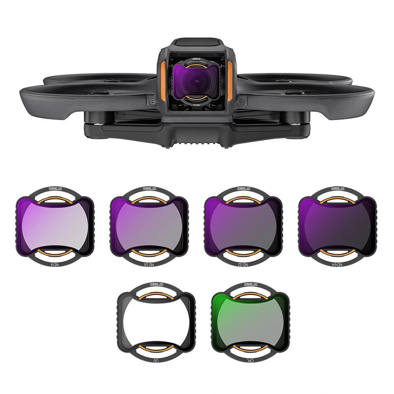 STARTRC ND Filter Set for DJI Avata 2 – ND8/16/32/64/256, CPL & UV Filters, 0.8g, 1.8*27*27.2MM