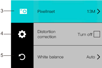 FrSky VANTAC Real 4K Action Camera, Pixellnset 13M Distortion Turn off correction White balance