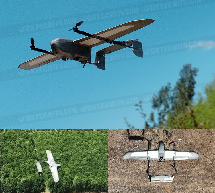 Foxtech Loong 170 VTOL - 15KM 2KG Payload 100 Minutes 1700mm Wingspan Airplane