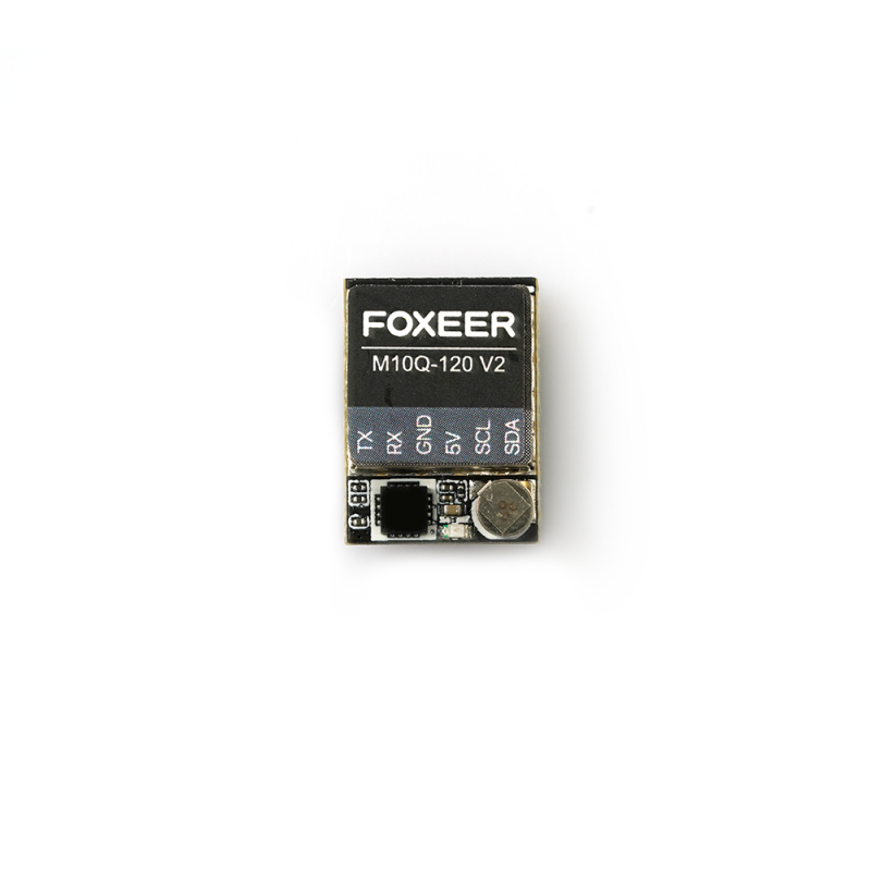 Foxeer M10Q-120 V2 GPS Module U-Blox M10050, IST8310 Compass, Dual Protocol, 72CH, 1.5m Accuracy for FPV Racing and Long-Range Drones