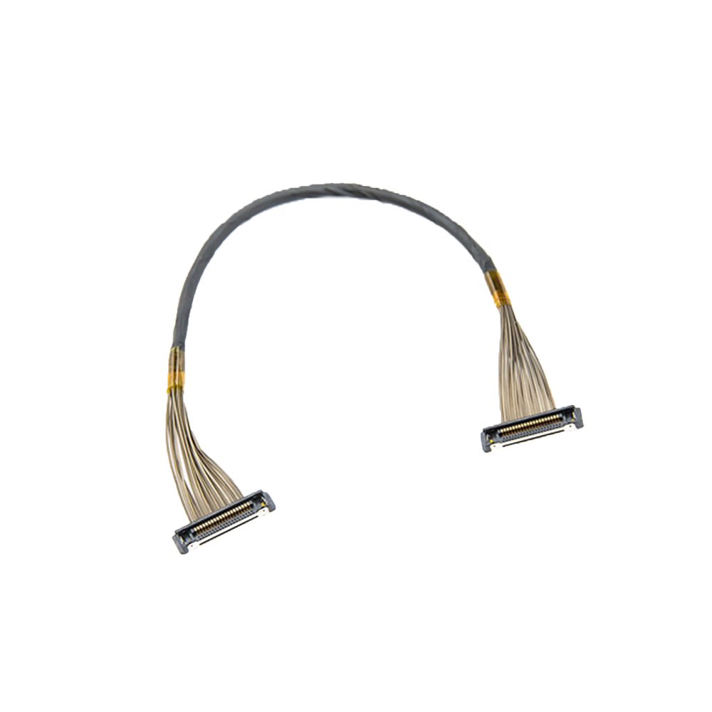 HDZero MIPI Cable with dual board-to-board ribbon connectors on black background