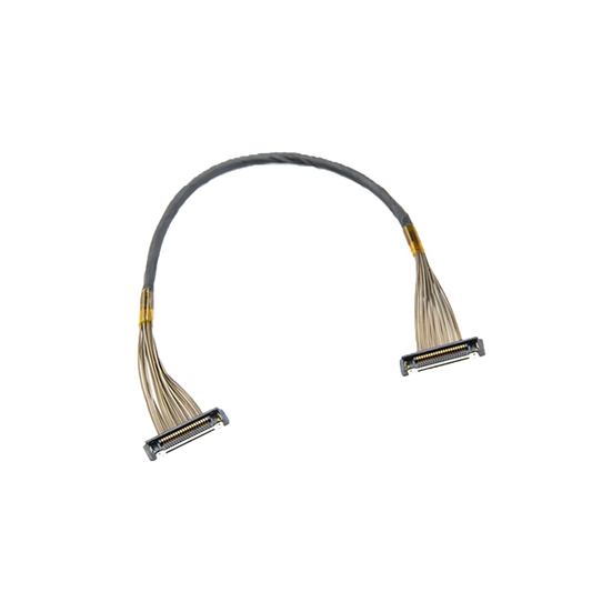 HDZero MIPI Cable with dual board-to-board ribbon connectors on black background