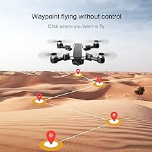 S105 PRO Drone, Waypcint flying: "ithout control 'rou want