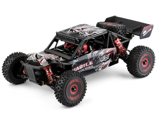 Wltoys 124016 RC Car 1/12 Scale 4WD Brushless 75km/h High Speed Off-Road Racing Buggy with Metal Chassis & Oil Shock Absorbers