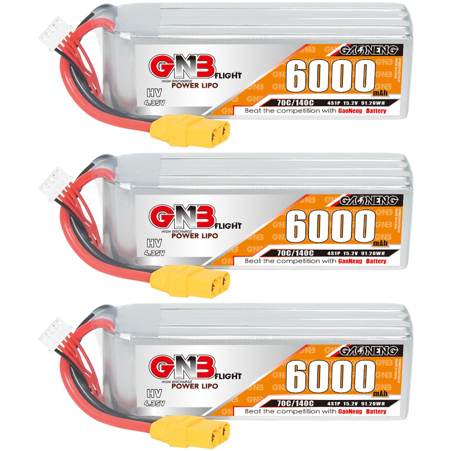GAONENG GNB HV 4S 15.2V 6000mAh 70C LiPo Battery XT90