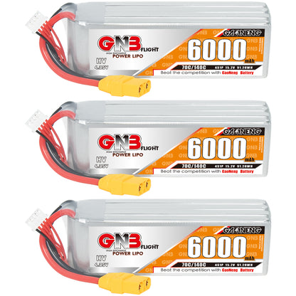 GAONENG GNB HV 4S 15.2V 6000mAh 70C LiPo Battery XT90