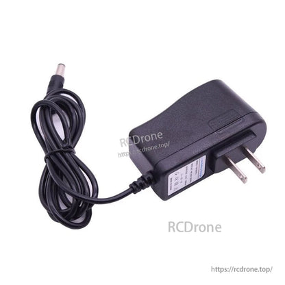 12.6V 0.8A DC5521 charger power adapter with US wall plug and attached DC barrel connector cable