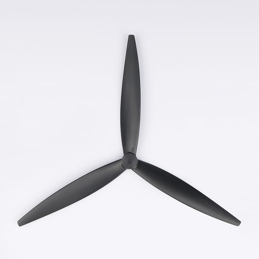 Black 3-blade Foxeer Cyclone T1050 10-inch drone propeller with 5mm hub mounting hole