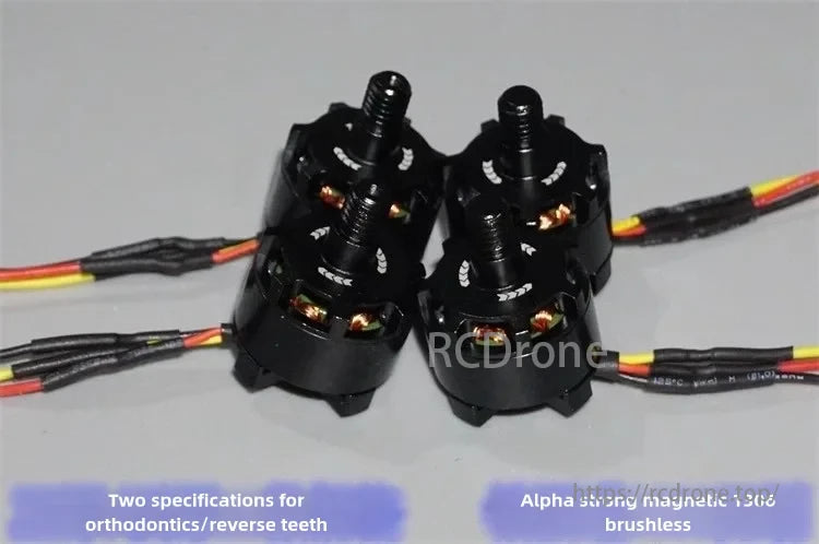 1306 3000KV brushless motor for RC planes and 3" FPV drones, with CW/CCW rotation options.