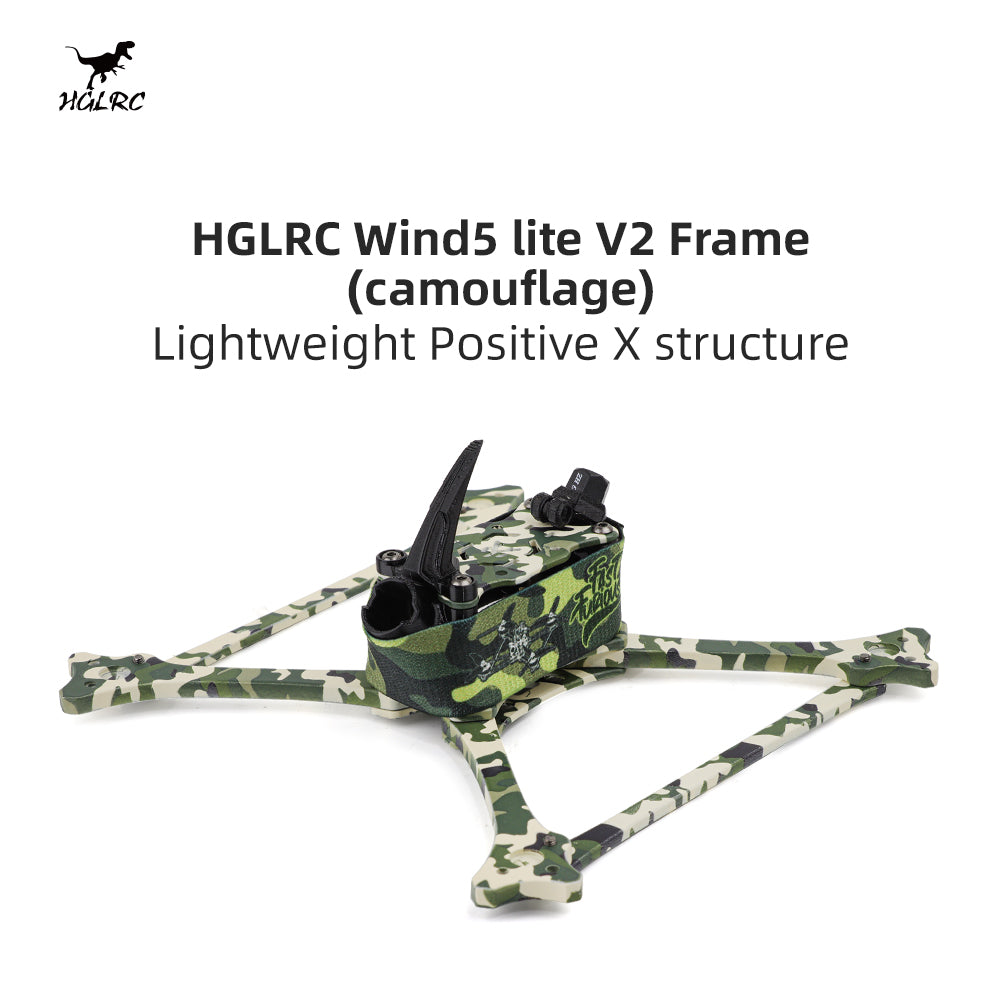 HGLRC Wind5 Lite V2 Racing Frame (camouflage)