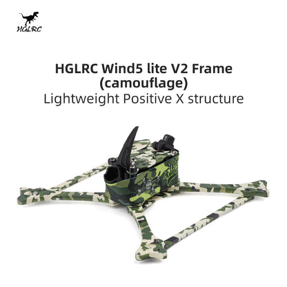 HGLRC Wind5 Lite V2 Racing Frame (camouflage)